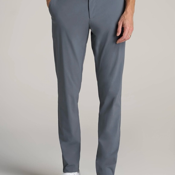 American Tall | Performance TAPERED-FIT Chino Pants for Tall Men | Smoky Blue - Picture 1 of 1
